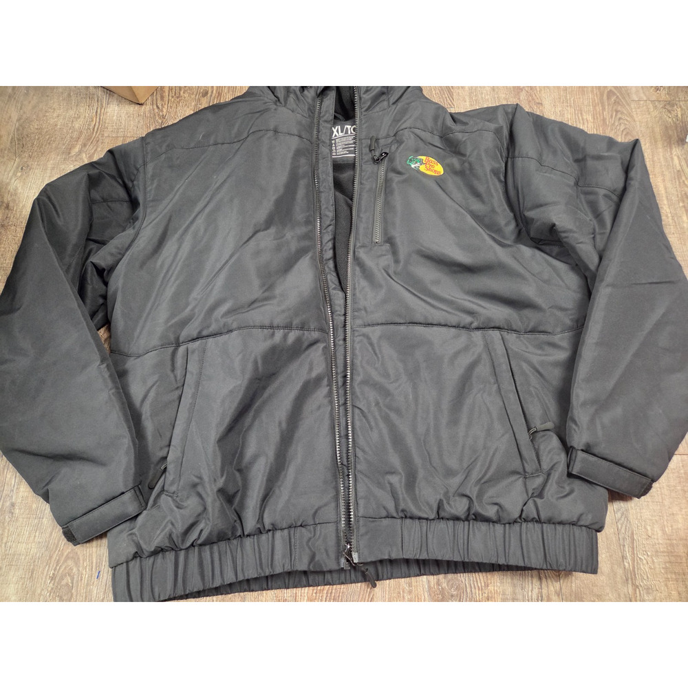 Bass Pro Shops Tourney Trail Jacket Hooded Coat Men's Black XL